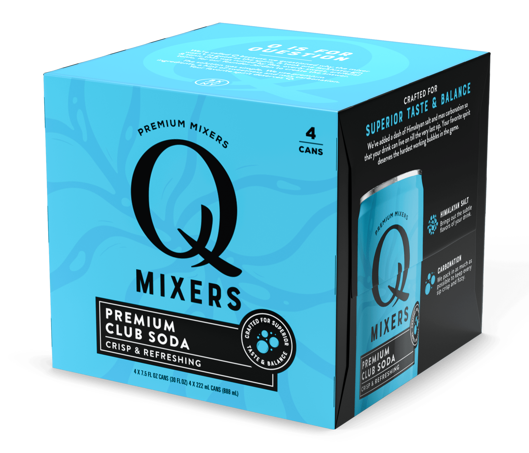 Q Mixers Club Soda - 24pk/7.5 fl oz Cans