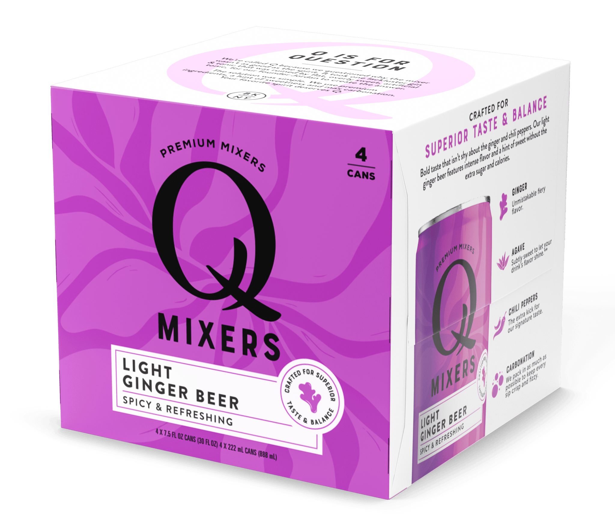Q Mixers Sparkling Grapefruit, Premium Cocktail Mixer with Real Ingredients, 7.5 fl oz (Pack of 24)